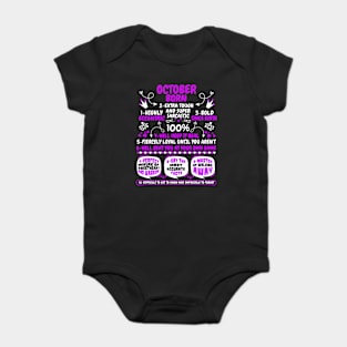 October Born Baby Bodysuit
